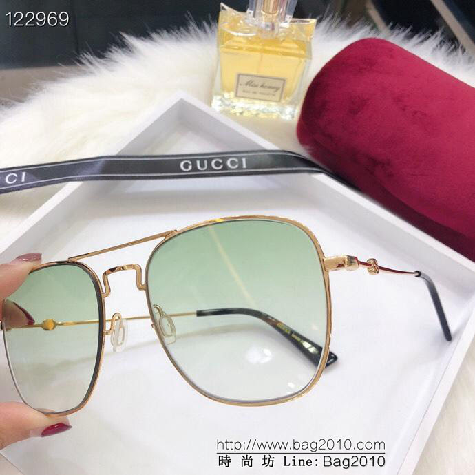 GUCCI古馳 官網海報款 官網同步 最新金屬框墨鏡 網紅同款  lly1274